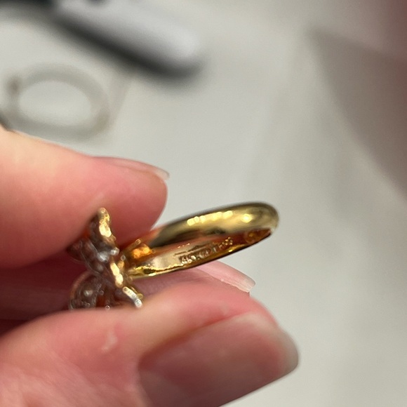 Vintage 14k Gold Filled Butterfly Ring - Picture 5 of 5
